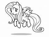 Fluttershy Kolorowanki Bestcoloringpagesforkids sketch template