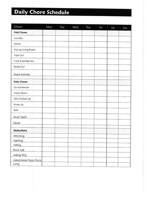 planning  organized home part  chore charts