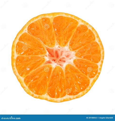 Half Tangerine Stock Image Image Of Isolated Vitamin 28188063