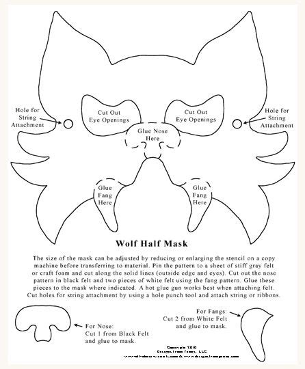 images  printable halloween mask patterns wolf mask printable