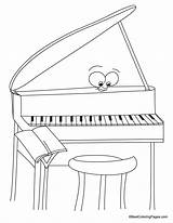 Coloring Piano Pages Kids Music Drawings Bestcoloringpages Sheets Results sketch template