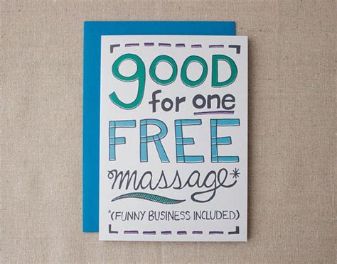 anniversary  birthday card  massage card  etsy massage