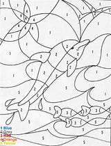 Color Dolphin Number Coloring Pages Printable Numbers Kids Printables Print Animals Paint Easy Dolphins Hellokids Worksheets Sea Hard Fun Cute sketch template