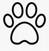 Paw Outline Dog Clipart Clipground sketch template