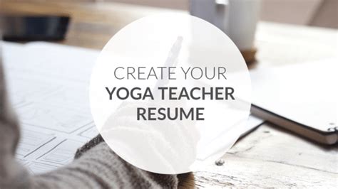 private yoga instructor resume