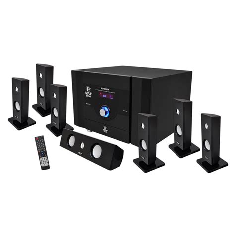 amazoncom pyle ptsba  channel home theater system  satellite speakers center
