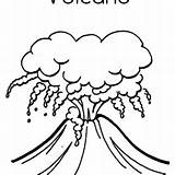 Coloring Pages Volcano Clipartmag sketch template