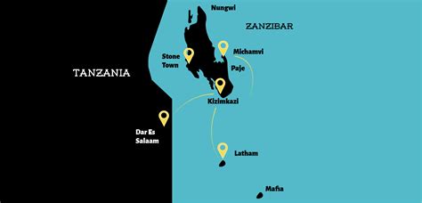fishing map  zanzibar tanzania