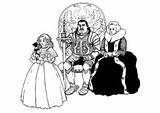Coloring Family Knight Feudal Familia Pages sketch template