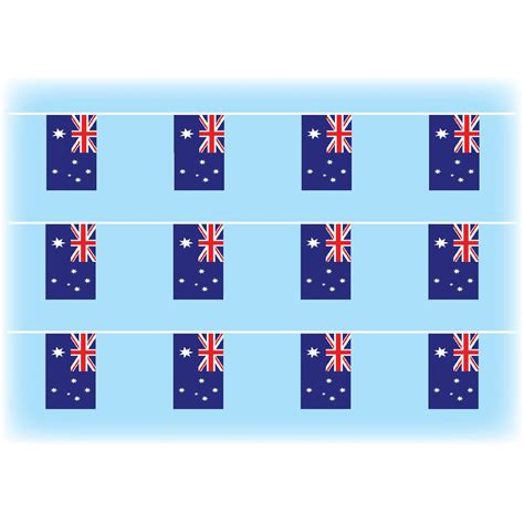 australia flag synthetic bunting flags and flagpoles
