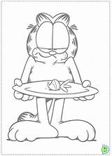 Dinokids Garfield Coloring Close sketch template