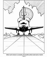 Space Coloring Shuttle Pages Coloringpages sketch template