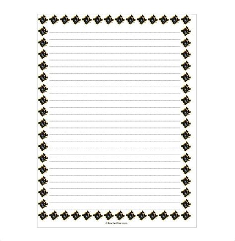 word lined paper templates
