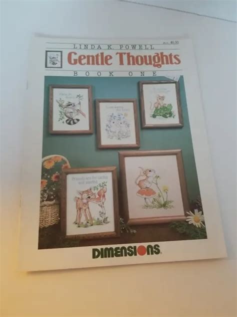 dimensions counted cross stitch pattern leaflet booklet  gentle