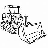 Construction Coloring Pages Loader Printable Vehicles Equipment Dozer Crane Truck Print Drawing Tracked Job Bulldozer Getcolorings Vehicle Color Getdrawings Colorin sketch template