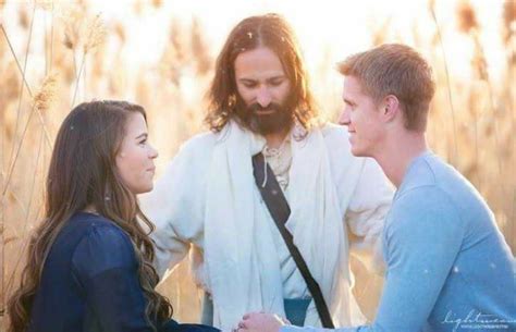 white jesus joins mormon couple s engagement photos and