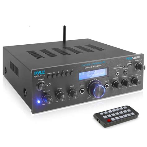 pyle pdabu home bluetooth amplifier receiver  fm radio mpusbsdaux  ebay
