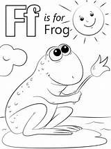 Letter Coloring Frog Pages Printable Preschool Alphabet Fish Kids Supercoloring Color Worksheets Crafts Letters Flower Printables Template Frogs Drawing Templates sketch template