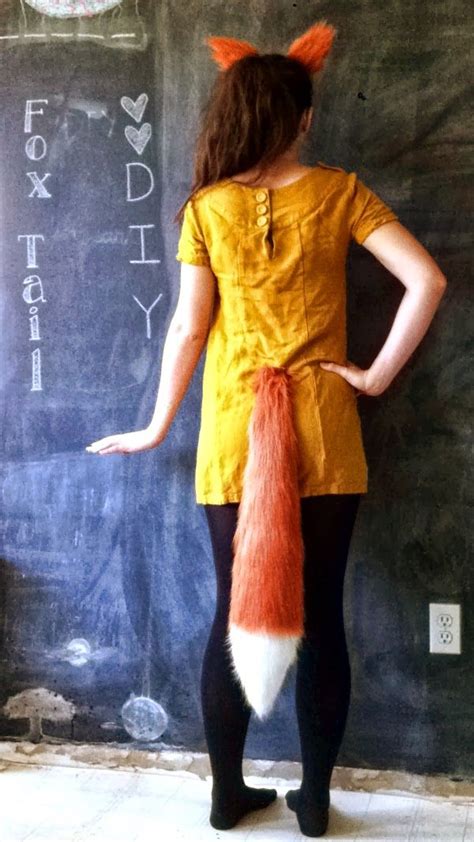 bits diy  sew fox tails fox costume diy fantastic  fox costume diy halloween costumes