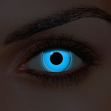 glow blue uv contact lenses pair fruugo uv contact lenses