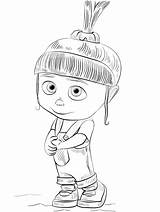 Despicable Agnes sketch template