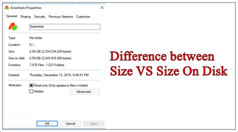 main differences  size  size  disk