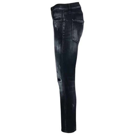 dondup dp mila jeans distressed antrazit eller bla  hos milium