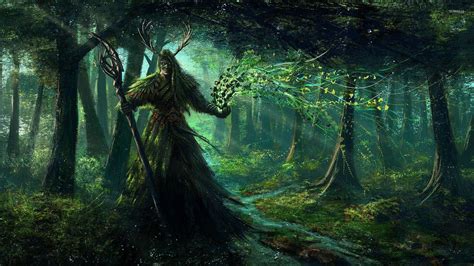 druids fantasy art digital art pixelated artwork