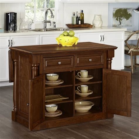 kitchen island  wood top  oak