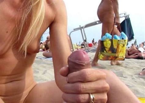 beach handjob blonde porn galleries