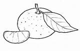 Mandarino Midisegni Colora Stampa Mexerica Alimenti Frutta Frutos sketch template