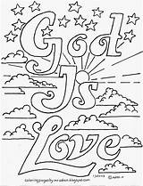Coloring Pages Kids God sketch template