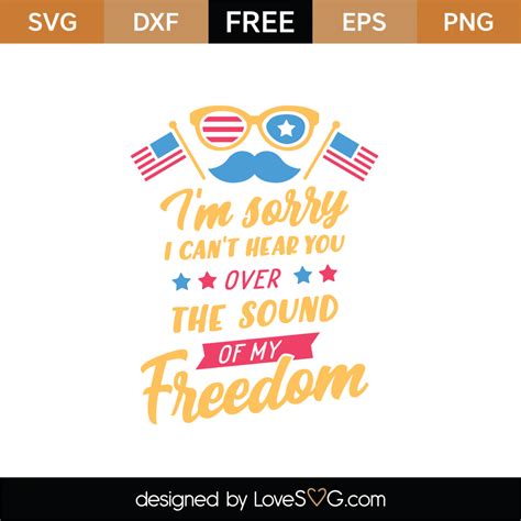 sound   freedom svg cut file lovesvgcom