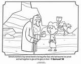 Samuel Coloring Bible Pages Kids David Israel Anoints King Anointing Children God School Sunday Preschool Crafts Story Calls Whatsinthebible Activities sketch template