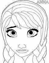 Sad Coloring Pages Anna Color Princess Getcolorings Getdrawings sketch template