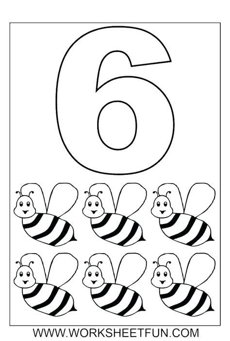 number coloring pages  kindergarten  getcoloringscom