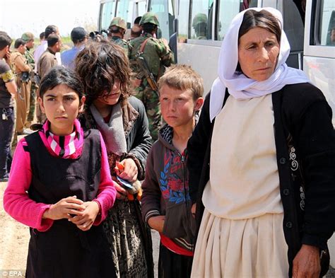 nine year old yazidi sex slave is pregnant by 10 isis militants raping her daily mail online
