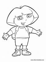 Dora Explorer Cartoons Coloring Drawing Kb sketch template
