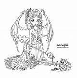 Succubus Pages Jadedragonne Lineart Dragonne Coloriages Designlooter sketch template