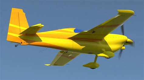 sport aerobatic aircraft generic model turbosquid