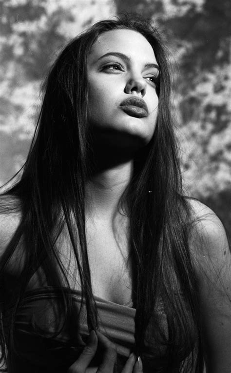 luscious lips from angelina jolie s teenage modeling pics e news