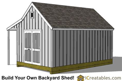 cape  shed  porch plans icreatables