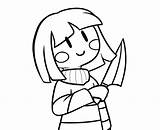 Chara Drawing Undertale Simple Line Shugo Clipartmag Xd sketch template