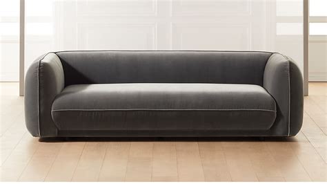 valmar grey velvet sofa reviews cb2