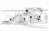 Formel Schumacher Formule Malvorlage Rennauto Skizze sketch template