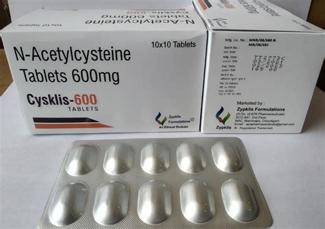 acetylcysteine  mg tablets  rs  strip  pharmaceuticals id
