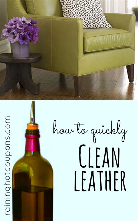 how to easily and quickly clean leather furniture