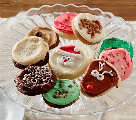 cheryls  piece  frosted holiday cookie assortment qvccom