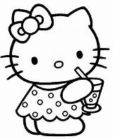 Coloring Pages Hello Kitty Printable sketch template