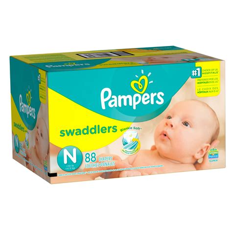 pampers swaddlers newborn diapers size   count walmartcom walmartcom
